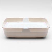 Лоток ALTA для кошек с сеткой 50 х 38 х13,5 см , бело-бежевый