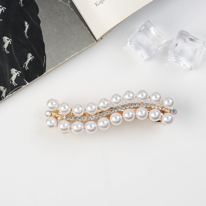 Заколка-автомат для волос "Олимпия" волна, 8.5 см