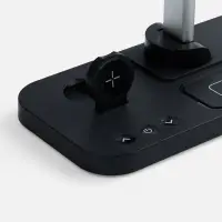 Настольная лампа с беспроводной зарядкой Power Light, черная