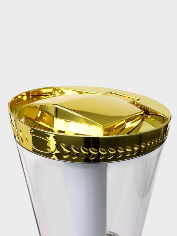 Башня пивная Empire, 3 л, ёмкость для льда, подсветка, пластик, золотистая