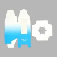 Коробка для капкейков, кондитерская упаковка, 1 ячейка &laquo;Голубой градиент&raquo;, 9 х 9 х 11 см