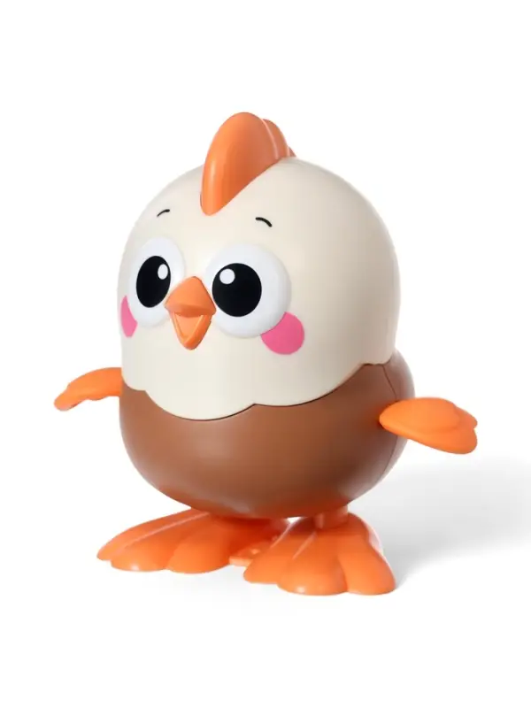 Игрушка заводная "Цыплёнок", цвет коричневый