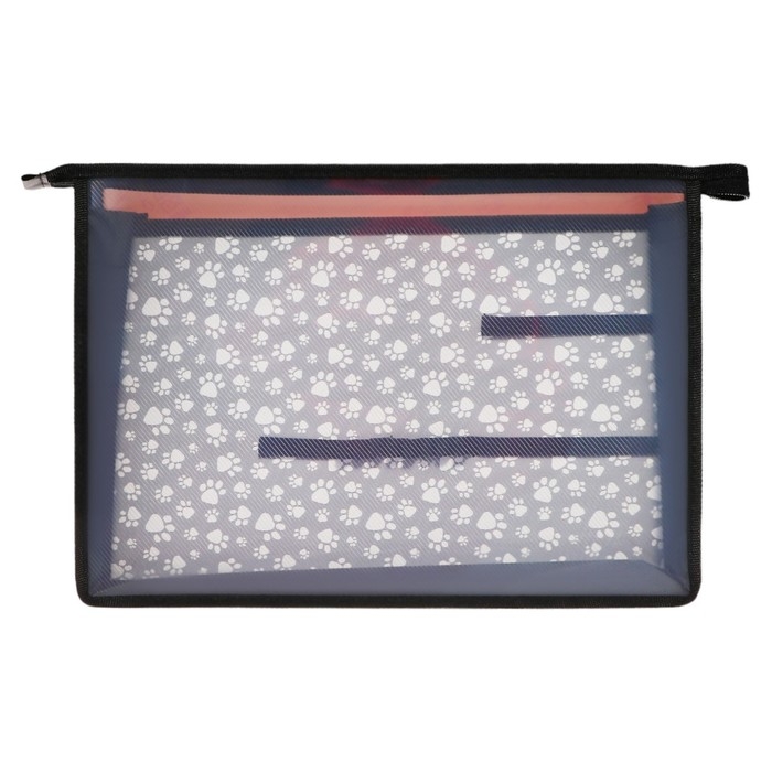 Папка для труда А4, молния сверху, пластиковая, ПТР-22, универсальная, Calligrata "Панда"