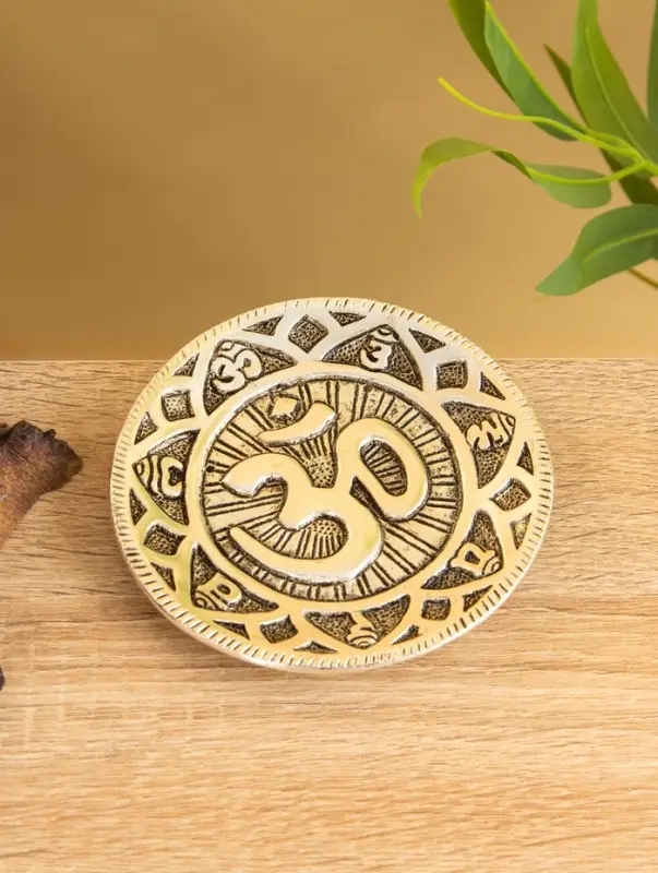 Подставка под благовония "ОМ" алюминий