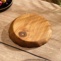 Тарелка "Раковина"  дерево Джати, 20х20х3 см, цв. коричневый