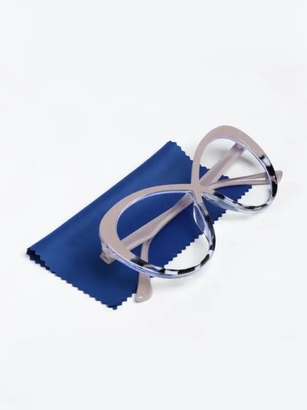 Салфетка для очков &laquo;Нежность&raquo;, в индивидуальной упаковке, синяя