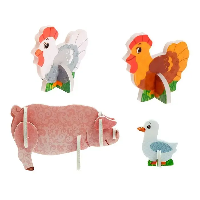 3D Конструктор &laquo;Ферма&raquo;, 17 деталей