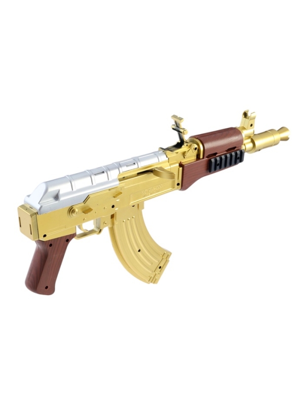Автомат "АК-47 золотой" с лазером, 46 см