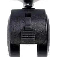 Колесо мебельное ТУНДРА, d=40 мм, на площадке 33х33 мм, с тормозом, набор 4 шт