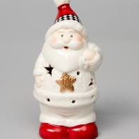 Светодиодная фигура "Дед мороз в свитере" 13.8х6х7, 1 LED, LR44x3(в компл.), Т/БЕЛЫЙ