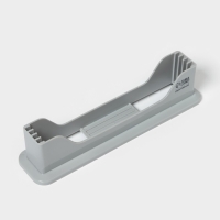 Доски разделочные Доляна, набор 4 шт, на подставке, пластик, 33&times;8&times;24 см, серые