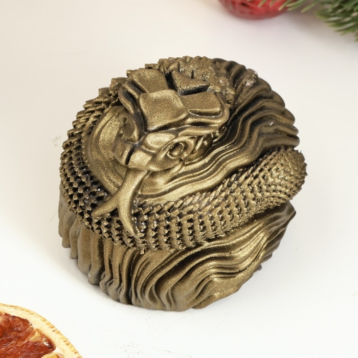 Новый год. Символ 2025. Фигура "Змея хищница" бронза, 8х7х7см