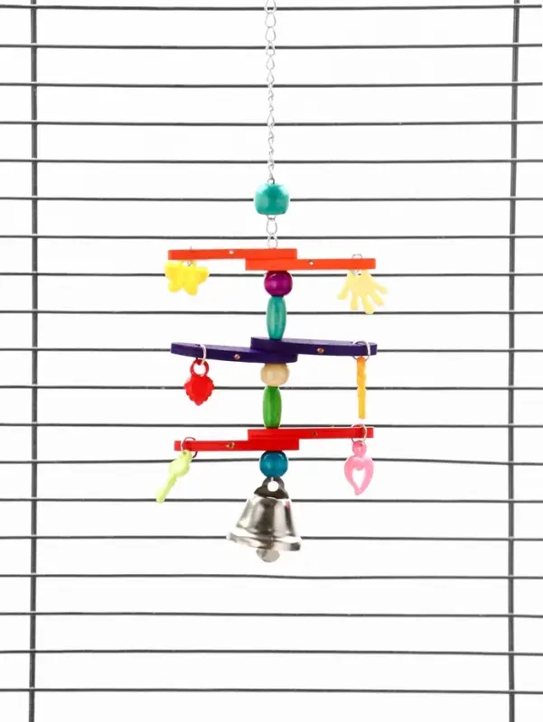 Игрушка для птиц "Перекладина" микс цветов