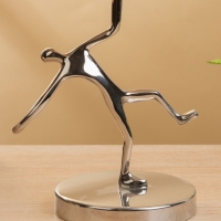 Чаша "Человек" 17х17х20 см, нержавеющая сталь, латунь, цв. золото