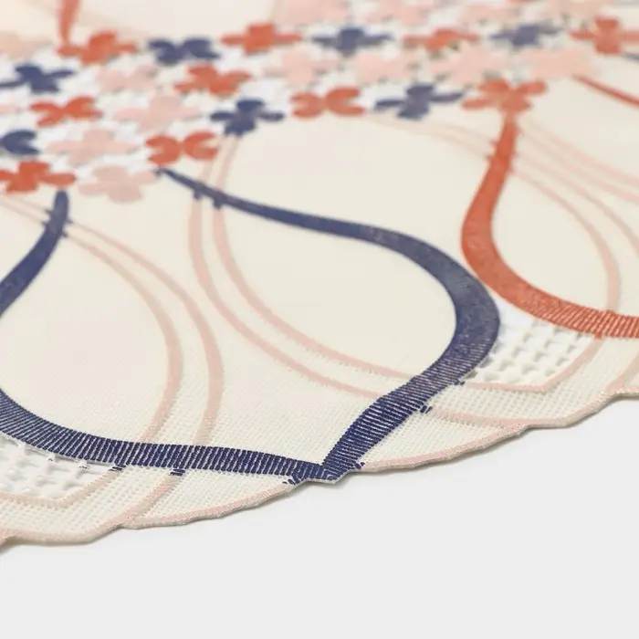 Салфетка сервировочная на стол &laquo;Цветок&raquo;, ажурная, 45&times;30 см, цвет белый