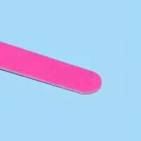 Набор пилок для ногтей на деревянной основе, форма прямая, 200/200 грит, 10 см, 10 шт., МИКС