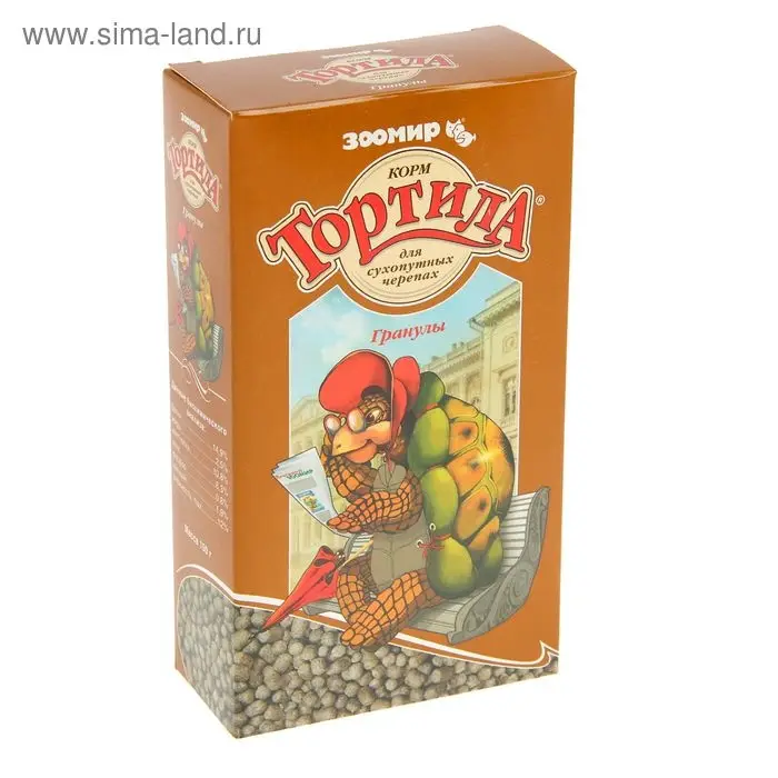 Лакомство "Тортила Гранулы" для сухопутных черепах, гранулированный, 150 г.