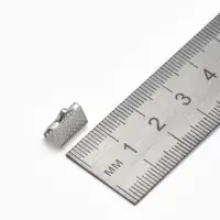 Зажим для ленты, (набор 20шт), цвет серебро, 10 мм, СМ-339