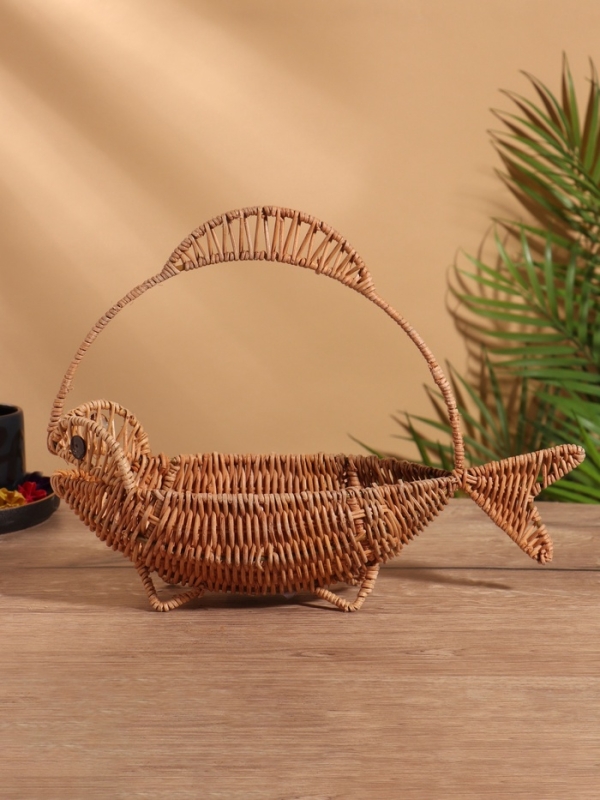 Корзинка в форме рыбки, 11х32х25 см, ротанг