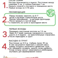 Семена Капуста белокочанной "Вьюга", 0,3 г