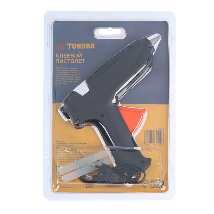 Клеевой пистолет ТУНДРА, 80 Вт, 220 В, 11 мм