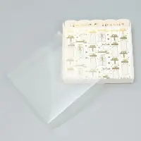 Коробка для кондитерских изделий с пластиковой крышкой I love winter, 15&times;15&times;3 см