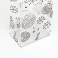 Пакет подарочный новогодний с жёстким дном 11&times;7&times;53 см