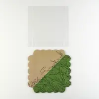 Коробка для печенья, кондитерская упаковка с PVC крышкой, &laquo;Крафт&raquo;, 18 х 18 х 3 см