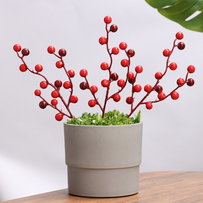 Набор штекеров "Ягоды" 3шт, красные, 33х10х2см