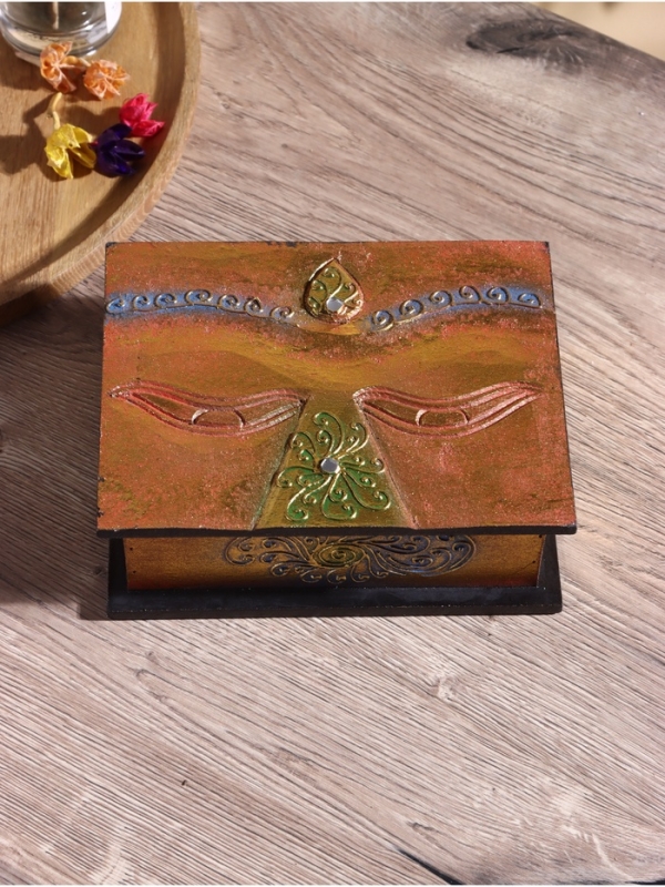 Шкатулка резная МДФ, 15х19х7,5 см