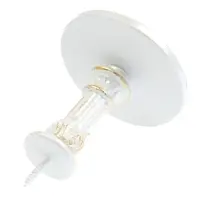 Крючок для штор CAPPIO KC211, d=9.6 мм, цвет белый с золотом, 2 шт