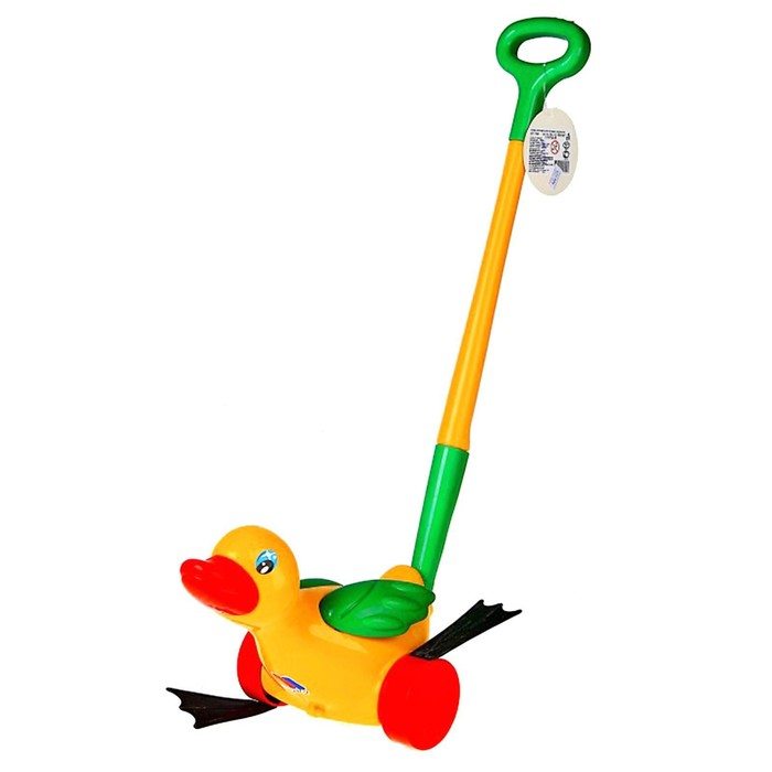 Каталка &laquo;Утёнок&raquo;, длина ручки 50.5 см