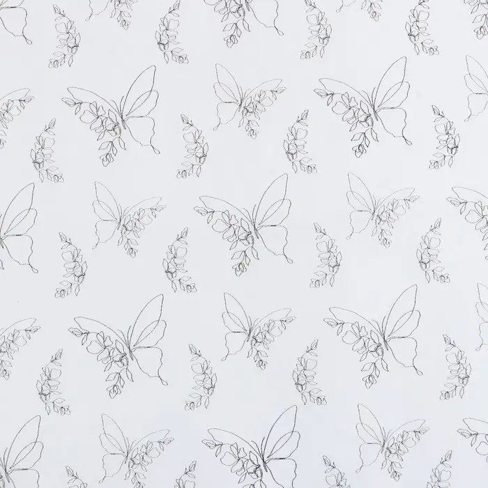 Бумага упаковочная тишью &laquo;Бабочки&raquo;, 50 х 70 см