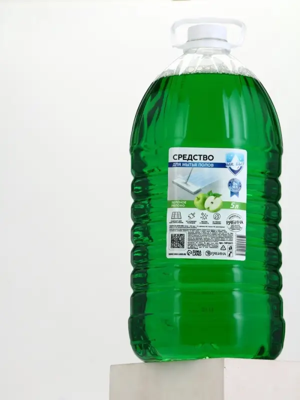 Средство для мытья пола, 5 л, аромат зелёное яблоко, Mr.Быт