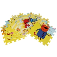 Коврик-пазл &laquo;Три кота&raquo; 8 элементов, в пакете