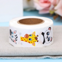 Наклейки в рулоне "Друзья",500 шт,2,5 х 2,5 см