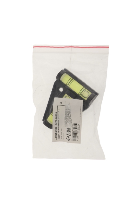 Уровень пластиковый ТУНДРА, мини, треугольный, 2 глазка