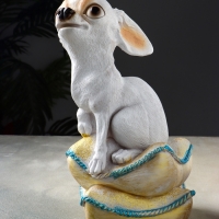 Копилка  "Чихуа на подушке" 33х20х20 см, белый