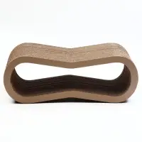 Когтеточка-лежанка картон "Зверьё Моё" ВОСЬМЕРКА 59 х 21 х 22 см