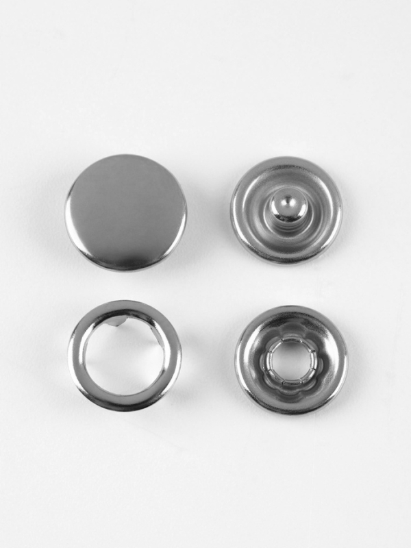 Кнопки рубаш закр d11мм (наб 10шт цена за наб) нерж сталь серебряный блистер TR