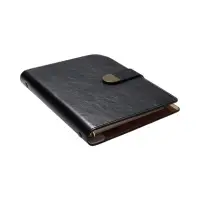 Органайзер на кольцах, C6, с хлястиком, 80л, линия, к/зам, Черный