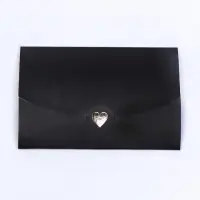 Конверт для подарочного сертификата, с тиснением, чёрный, 10.5&times;7 см