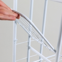 Подставка для цветов Greengo, 7 полок, 43 &times; 22 &times; 126 см, напольная, металл, белая