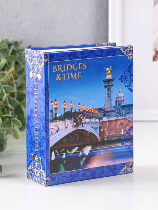 Фотоальбом 100 фото "Ночные фонари" 10X15см, ПП карм.