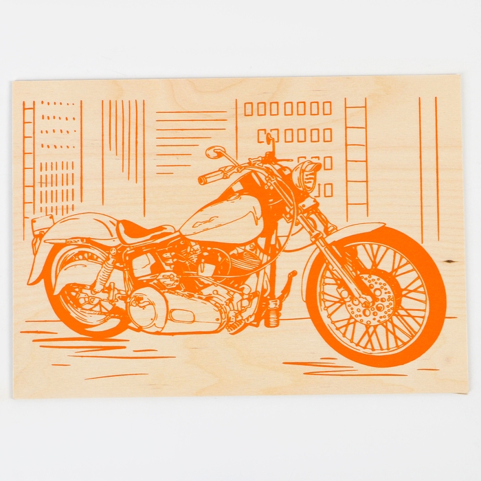 Основы для выжигания &laquo;Мотоцикл&raquo; 30х21 см