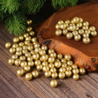 Фигурка для поделок и декора &laquo;Шар&raquo;, набор 100 шт., размер 1 шт. 0,4-0,7 см, цвет золото