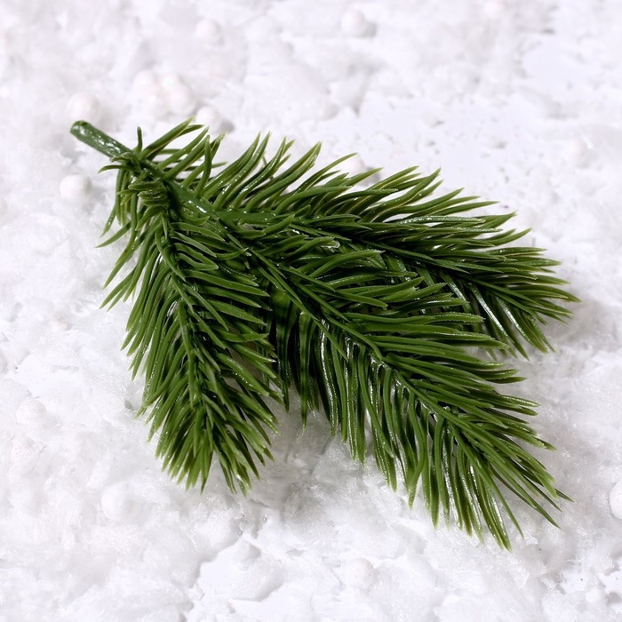 Декор &laquo;Веточка ели&raquo;, набор 5 шт., размер 1 шт. &mdash; 12 &times; 9 см