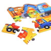 Фигурные пазлы 4 в 1 &laquo;Транспорт&raquo;, 9, 12, 15, 20 элементов