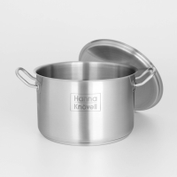 Кастрюля из нержавеющей стали Hanna Kn&ouml;vell с крышкой, 7 л, d=24 см, h=15,5 см, толщина стенки 0,6 мм, индукция