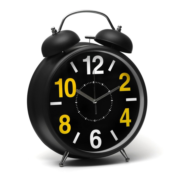 Будильник "Циферки", дискретный ход, d-20 см, 30 х 23 см